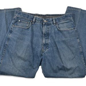 Ermenegildo Zegna Jeans 36 x 28 Blue Mens Straight Made in Italy Cotton